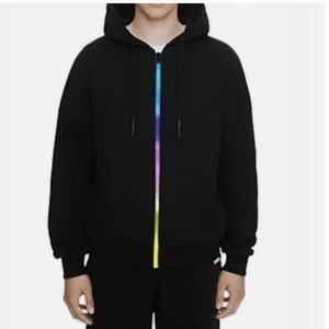 ELEVENPARIS Black Neon Hoodie Jacket size S